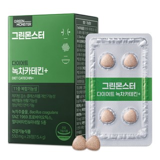 그린몬스터 다이어트 녹차카테킨 플러스, 28정, 1개