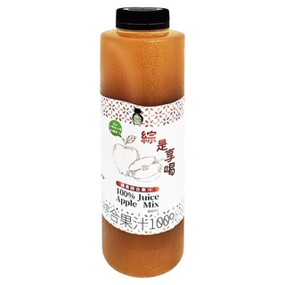 TAIWAN SWEET FARM 台灣好田 綜是享喝100%蘋果綜合果汁, 880ml, 1瓶
