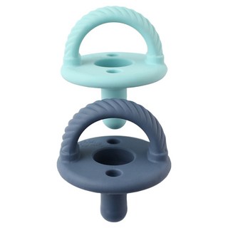 itzy ritzy 造型矽膠安撫奶嘴組, 0歲以上, 蔚藍海岸, 2個