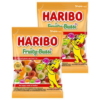 HARIBO 水果風味夾心Q軟糖, 200g, 2包