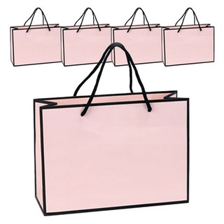 인디케이 라인 선물 쇼핑백, 핑크, 5개