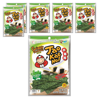 TAO KAE NOI 小老板 厚片海苔 原味, 32g, 6包