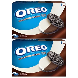 OREO 奧利奧 夾心餅乾 黑白巧克力口味, 331.2g, 2盒