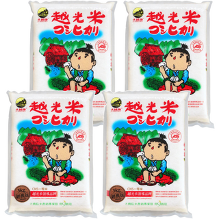 大橋牌 CAS專業越光米 3KG, CNS一等米, 4包