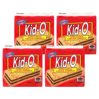 Kid-O 日清 三明治餅乾 巧克力口味, 濃郁不甜膩，讓人回味無窮, 136g, 4袋