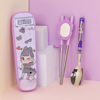 릴팡 민쩌미 매직미러 교정용 젓가락 스푼 글라이더 케이스세트, 1세트