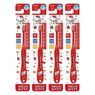 Skater 牙刷 0~3歲, Hello Kitty, 4支, 1入