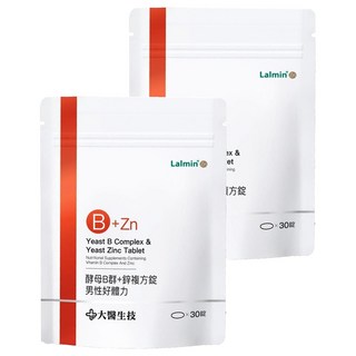 大醫生技 酵母B群 + 鋅複方錠 男性好體力, 1g, 30顆, 2包