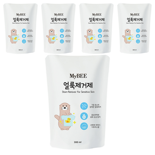 MyBEE 孩童衣物去污噴霧補充包, 300ml, 5個