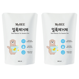 MyBEE 孩童衣物去污噴霧補充包, 300ml, 2個