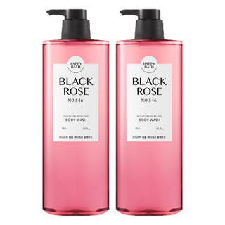 HAPPY BATH 保濕香氛沐浴露 黑玫瑰花香, 760g, 2瓶