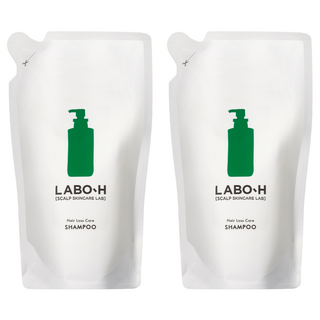 라보에이치 탈모증상완화 약산성 두피강화 비건 샴푸 리필팩, 400ml, 2개