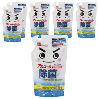 LEC 激落君 防菌電解水抗菌劑 補充包 300ml 廚房清潔 適用於砧板, 6包