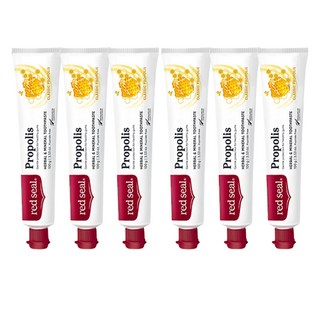 red seal 紅印 蜂膠牙膏, 100g, 6條