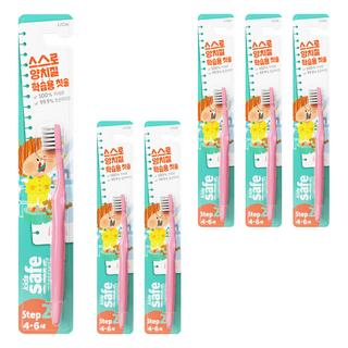 키즈 세이프 유아칫솔 2단계, 랜덤 발송, 1개입, 6개