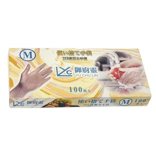 御廚靈 TPE 高彈力手套 M, 100個, 1盒