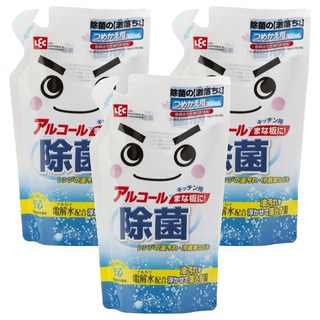LEC 激落君 防菌電解水抗菌劑 補充包 300ml 廚房清潔 適用於砧板, 3包