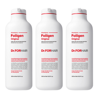 닥터포헤어 탈모증상완화 두피강화 폴리젠 오리지널 기능성샴푸, 500ml, 3개