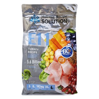 Holistic Recipe SOLUTION 耐吉斯 熟齡貓用 E11 優腎 無穀低磷配方乾飼料, 2.04kg, 火雞, 1袋