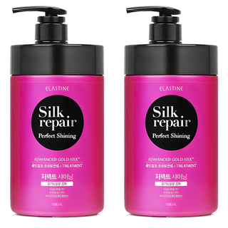 엘라스틴 퍼펙트 샤이닝 골드실크 트리트먼트 실크리페어, 1L, 2개