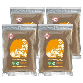 台糖 黑糖, 不含防腐劑及化學色素~ 健康美味的來源, 300g, 4包