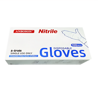 CLEAN 克林 NBR 丁晴手套 彈性耐用 防水防油, 藍色, S, 100個