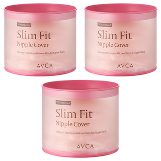 아브카 여성용 실리콘 슬림핏 방수 니플밴드 패치 16p, 3개