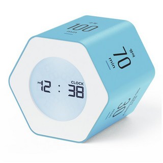 mooas 多功能六角計時器 V2 天空藍, 1個, 藍色系