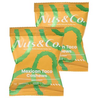 Nuts&Co. 堅果之間 天然輕調味 墨西哥塔可腰果, 2個, 25g