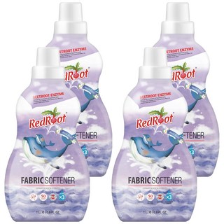 레드루트 유아 섬유유연제 머스크플로랄, 1L, 4개