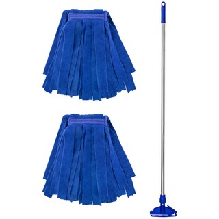 코멧 스텐 마포대 + 극세사 마포걸레 2p 세트, 파랑색, 1세트