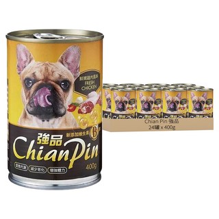 強品 犬餐罐, 鮮嫩雞肉, 400g, 24罐