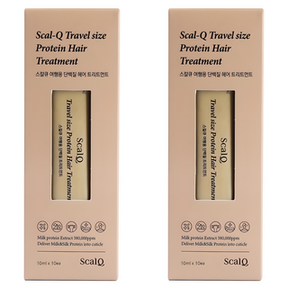 ScalQ 牛奶蛋白潤髮乳旅行隨身包 10條組, 100ml, 2組