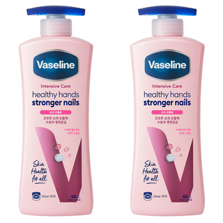 바세린 인텐시브 케어 헬씨 핸드 앤 스트롱거 네일 로션, 400ml, 2개
