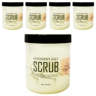 에스테소피 솔트 바디스크럽 그레이프후르츠, 1kg, 5개