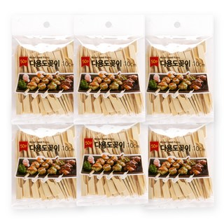 youhouse 手柄竹籤 小 10cm, 300個, 1個