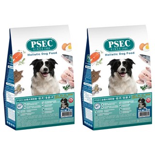 PSEC 全價全齡犬用乾糧 無小麥 大麥 玉米 低過敏源 超級食物, 雞肉粉, 2kg, 2袋