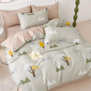 J-bedtime 床寢時光 台灣製100%純棉四季涼被-r9319m, 1入, 文青山丘, 5*6尺, 5 x 6尺