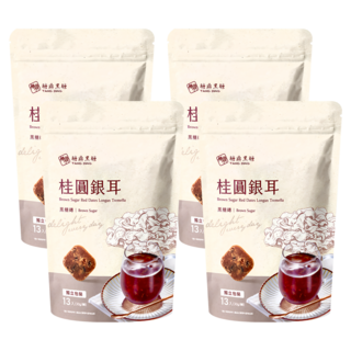 糖鼎 黑糖磚 桂圓銀耳, 30g, 13顆, 4包