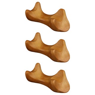 MEO 花梨木烏龜造型木質按摩刮痧板, 3個, 單一顏色