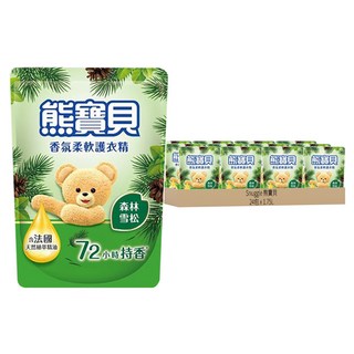 Snuggle 熊寶貝 森林雪松護衣精 補充包, 1.75L, 24包