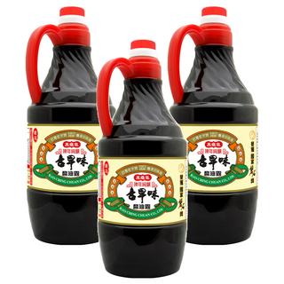 高慶泉 陳年純釀古早味醬油露, 1.6L, 3瓶