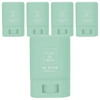 MOTHER AND DAUGHTER 透明防水UV親子防曬棒 防蚊加強 SPF50+ PA++++, 15g, 5個