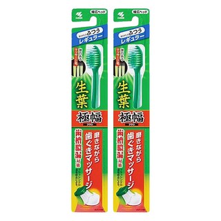 小林製藥 生葉 極幅 齒槽膿漏護理牙刷 薄型X三角刷頭 極細毛, 1入, 2支