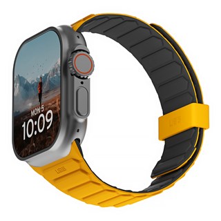 UAG 磁吸時尚雙色矽膠錶帶, 黑色/黃色, 1個