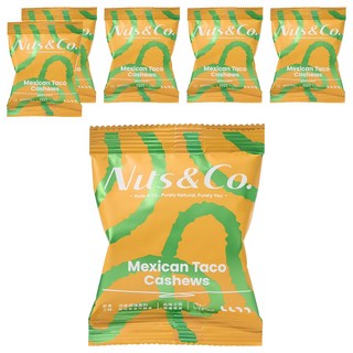 Nuts&Co. 堅果之間 天然輕調味 墨西哥塔可腰果, 6個, 25g