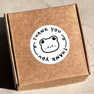 리드홈 포장 데코 원형 작은 곰돌이 스티커 3.5cm, 화이트, 120개