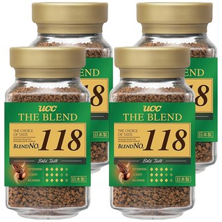 ucc 118精製即溶咖啡, 90g, 1入, 4罐