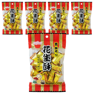 惠香 花生酥, 鹹甜交織，外酥內鬆，年節慶典拜拜佳選, 170g, 5袋