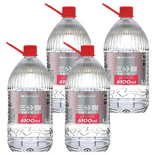NAYAQUA 耐雅格生技 三分甜 PH7.5 微鹼性離子水, 6.1L, 4桶
